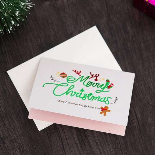 Christmas Greeting Card Simple Style Beautiful Card Wholesale